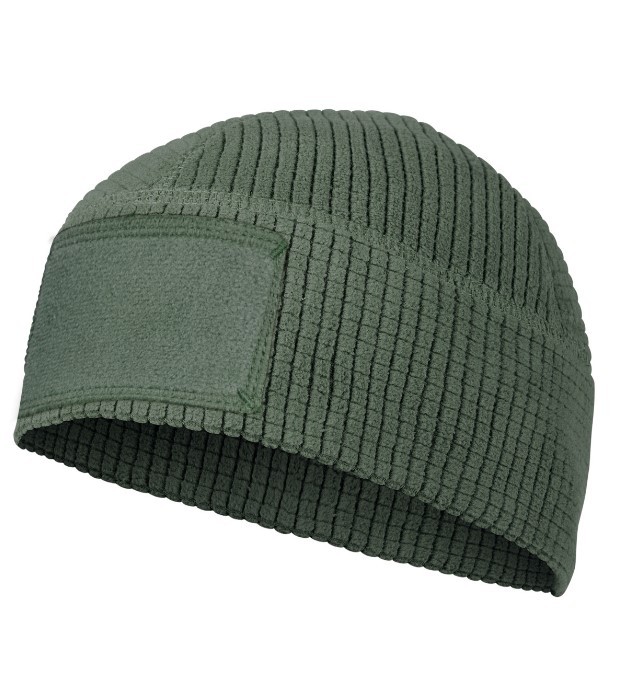 HELIKON-TEX RANGE BEANIE CAP GRID FLEECE OLIVE GREEN M