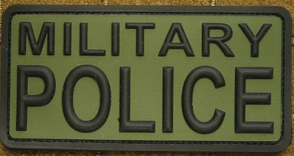 MILITARY POLICE RUBBER PATCH GREEN