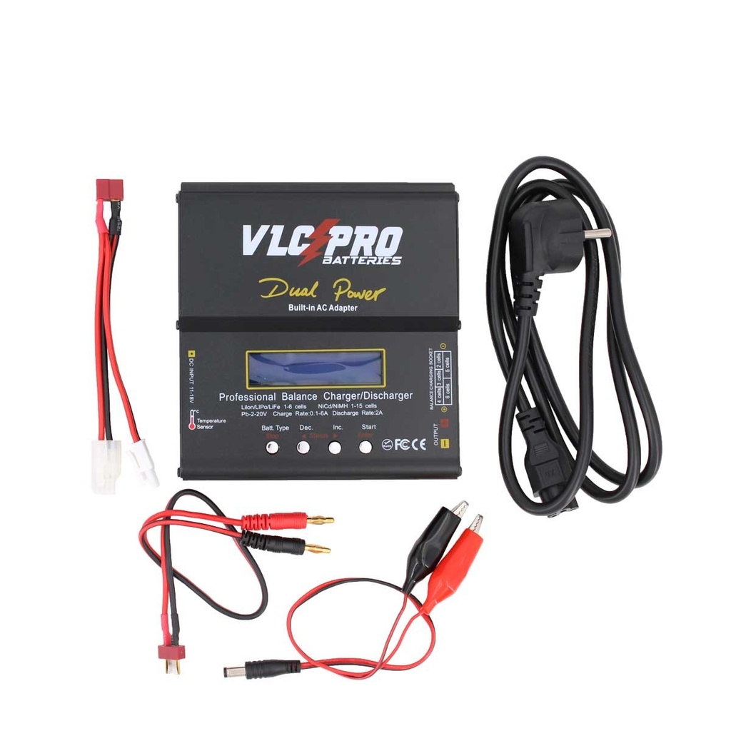 CARGADOR BATERIA VLC PRO B6AC BALANCEADOR LIPO/LIFE/NIMH 80W