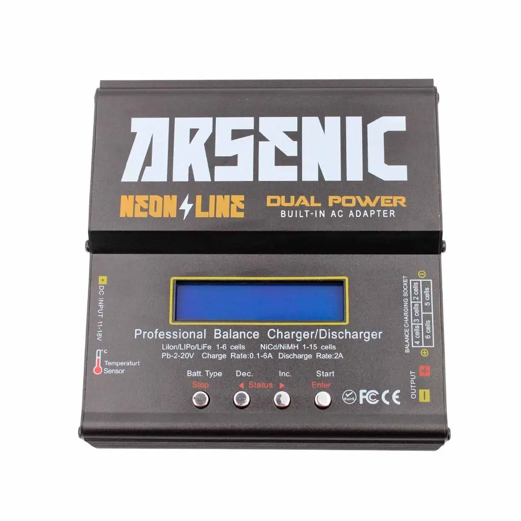 CARGADOR BATERIA PRO B6AC BALANCEADOR LIPO/LIFE/NIMH 80W (ARSENIC)