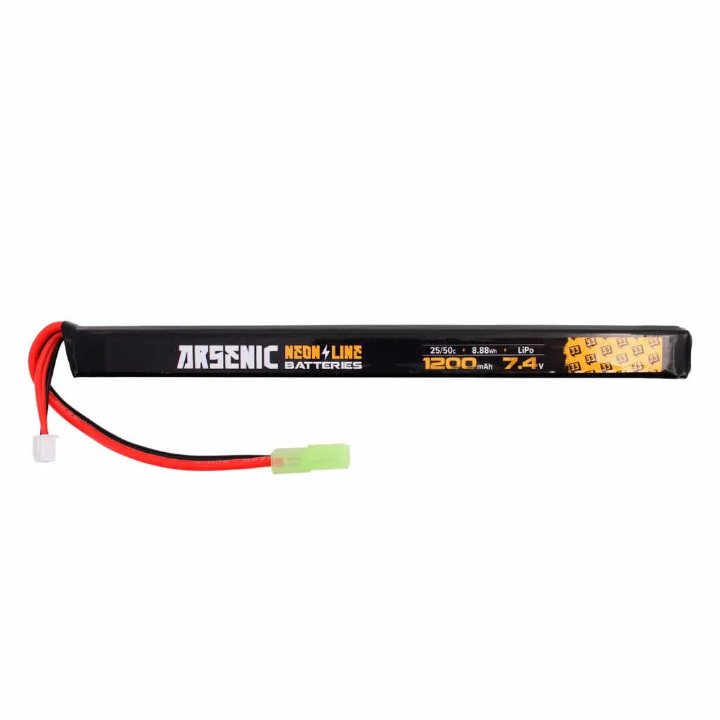 BATERIA ARSENIC PRO LIPO 7.4V 1200MAH 25C/50C 1STICK NEGRA