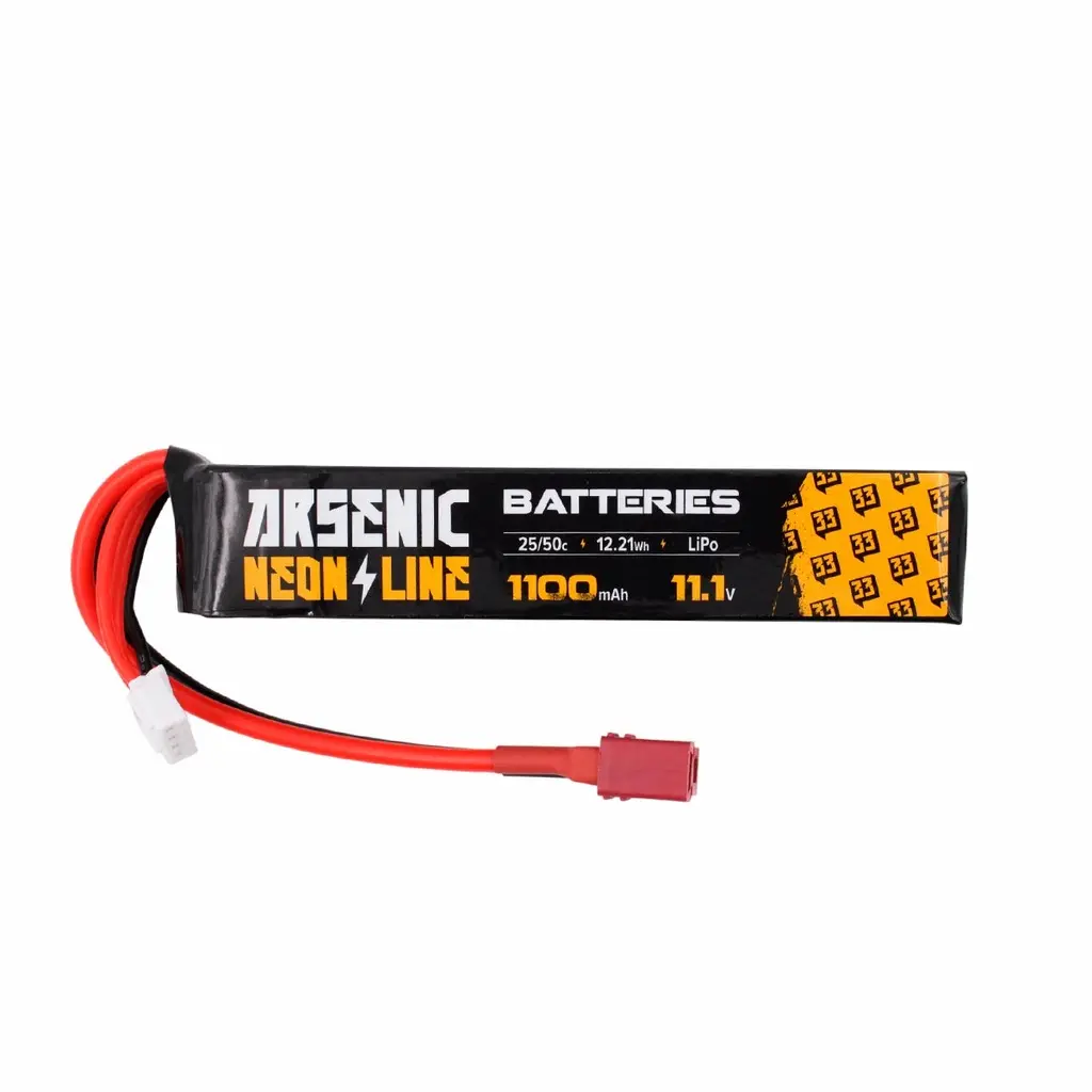 BATERIA ARSENIC PRO LIPO 11.1V 1100MAH 25C/50C 1STICK T-DEAN NEG