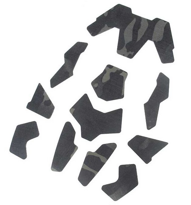 TMC SFIRE STYLE STICKER SET FOR HELMETS (MULTICAM BLACK)