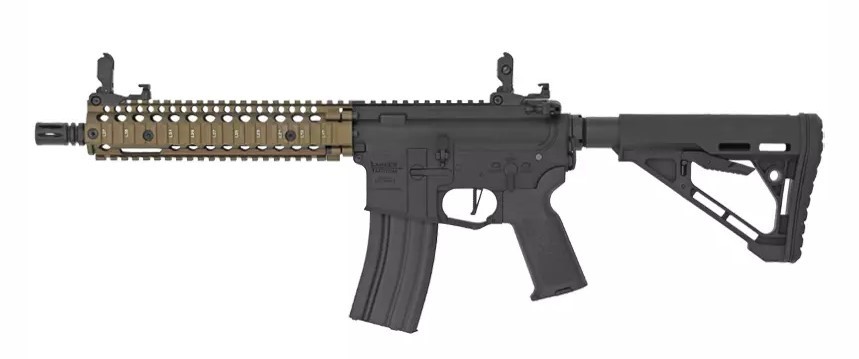 REPLICA MK18 GEN3 FULL METAL DELTA BLACK / BRONZE LANCER TACTICAL AEG