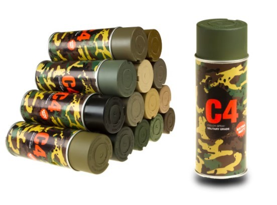 C4 MIL GRADE COLOR SPRAY RAL 6031