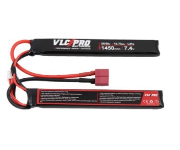 BATERIA VLC PRO LIPO 7.4V 1450MAH 25C/50C 2STICK T-DEAN NEGR