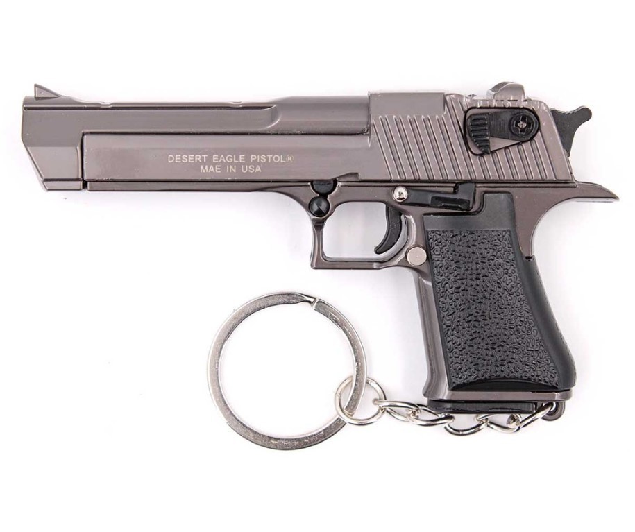 LLAVERO PISTOLA DESERT EAGLE 8.9CM GRIS