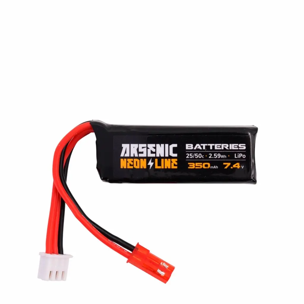 LIPO 7.4V 350MAH 25C/50C 1STICK HPA (ARSENIC)