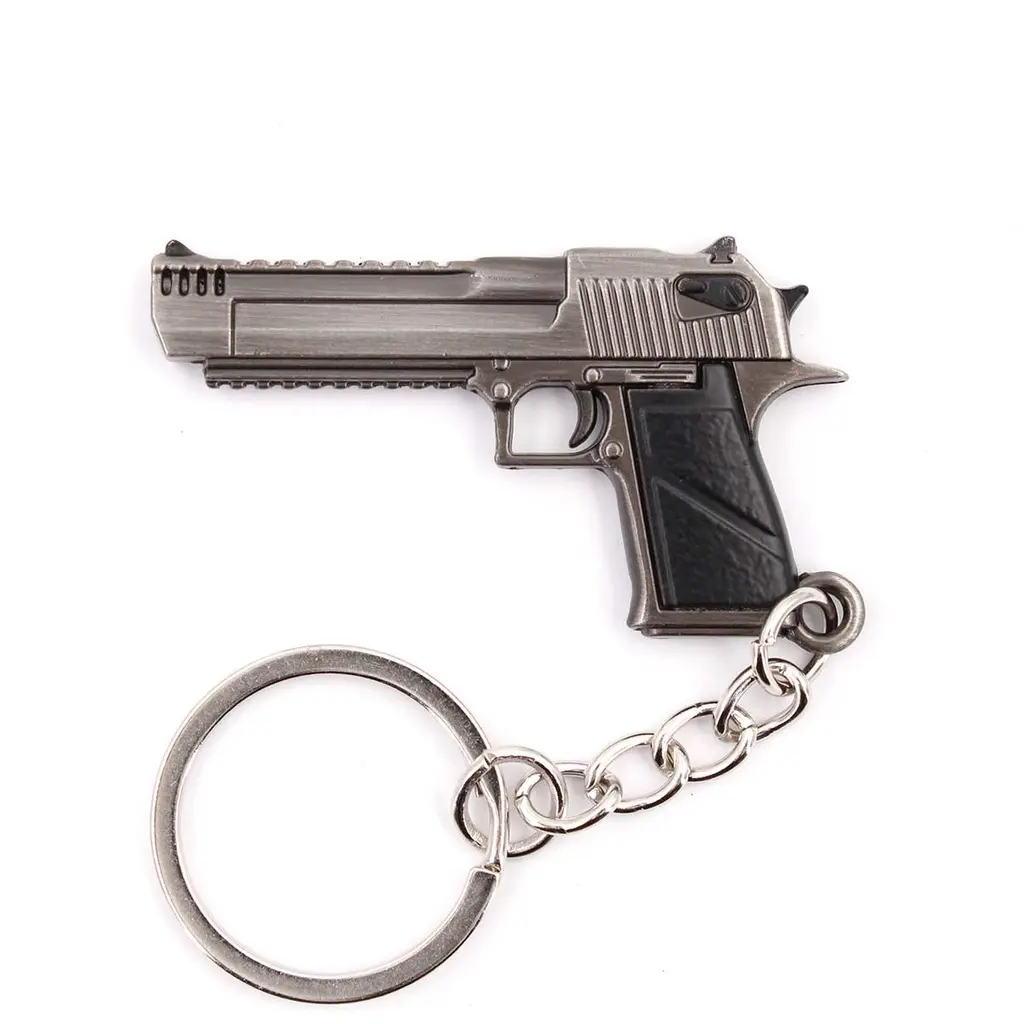  LLAVERO PISTOLA DESERT EAGLE PLATEADA 5CM (BLOOD HERITAGE)