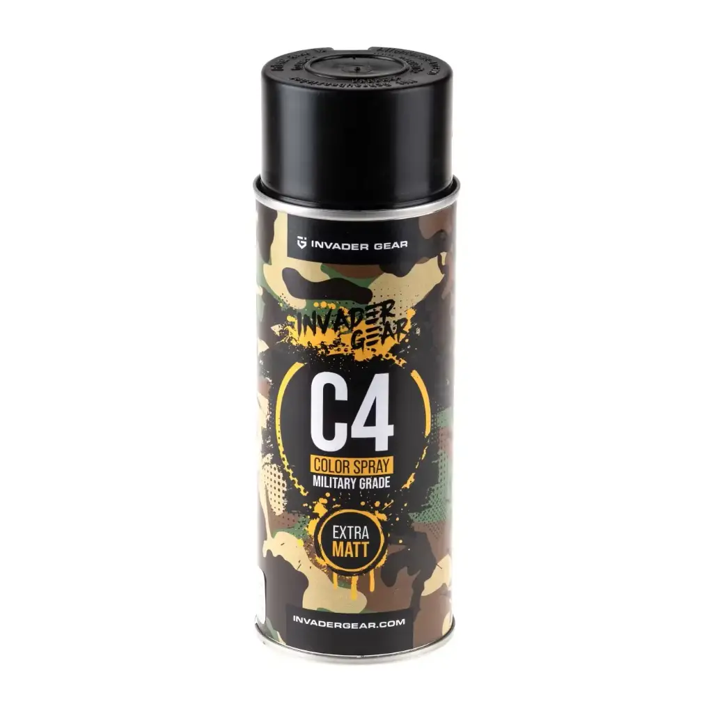C4 MIL GRADE COLOR SPRAY RAL9021 (INVADER GEAR)