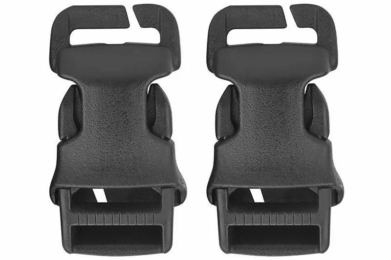 Set Of 2 Clip Buckle Quick Attach Qasm Black Wosport