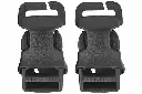 Set Of 2 Clip Buckle Quick Attach Qasm Black Wosport