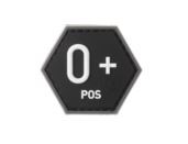 [237017] BLOODGROUP HEXAGON RUBBER PATCH 0 POS SWAT (JTG)