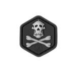 GORILLA HUNTER SKULL CAT EYE RUBBER PATCH COLOR (JTG)