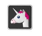 [238571] UNICORN RUBBER PATCH COLOR (JTG)