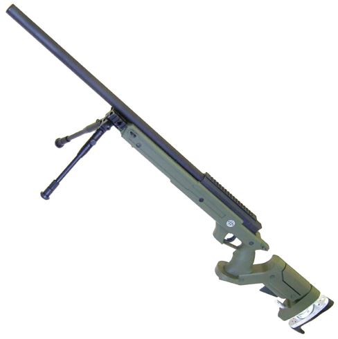 [245333] WELL SNIPER BOLT ACTION RIFLE WITH BIPOD OLIVE DRAB