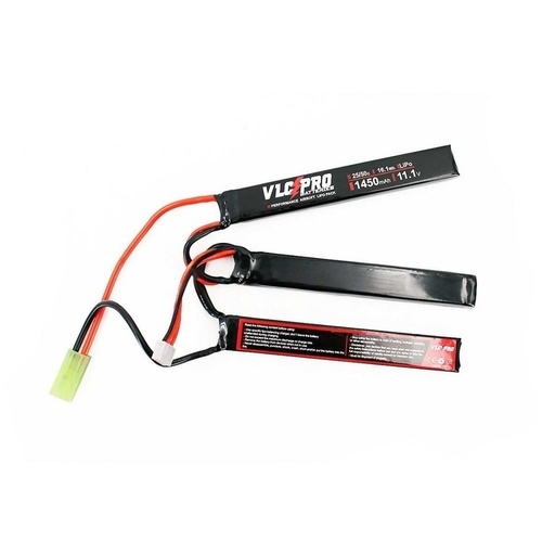 [249508] BATERIA VLC PRO LIPO 11.1V 1450MAH 25C/50C 3STICK NEGRA