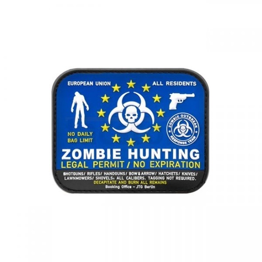 ZOMBIE HUNTER RUBBER PATCH