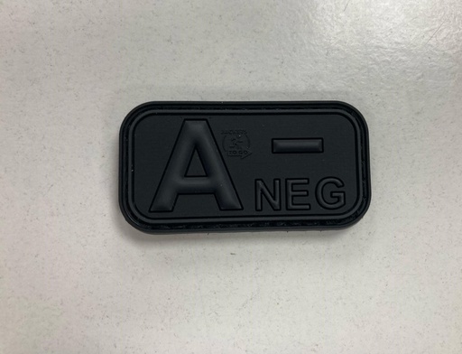 [256995] BLOODTYPE RUBBER PATCH A NEG BLACKOPS (JTG)
