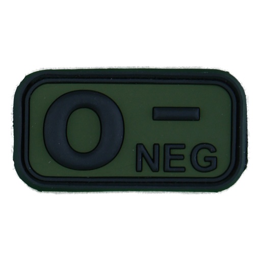 BLOODTYPE RUBBER PATCH 0 NEG FOREST (JTG)
