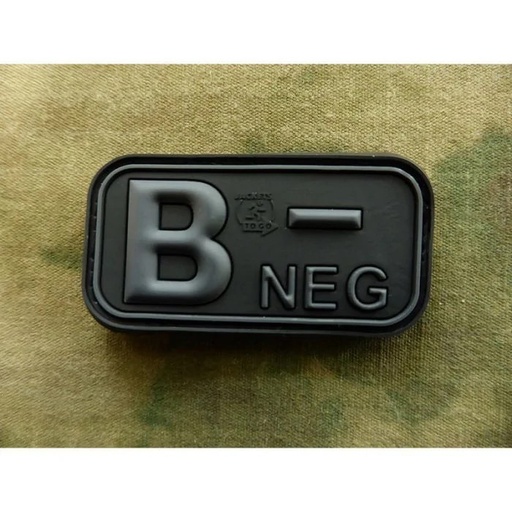 [257107] BLOODTYPE RUBBER PATCH B NEG BLACKOPS (JTG)
