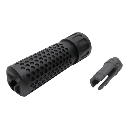 [257978] JJ AIRSOFT KAC-QDC CQB SILENCER WITH FLASH HIDER 14MM BLACK