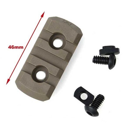 [262392] TMC 3 SLOT NYLON RAIL FOR M-LOK HAND GUARD COYOTE BROWN