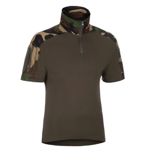 [261999] COMBAT SHIRT SHORT SLEEVE WOODLAND (INVADER GEAR) XL