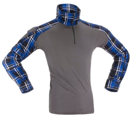 [262026] FLANNEL COMBAT SHIRT BLUE (INVADER GEAR) S