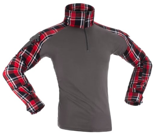 [262033] FLANNEL COMBAT SHIRT RED (INVADER GEAR) M