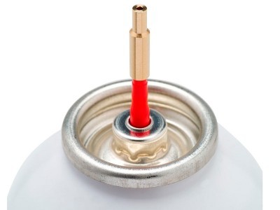 [265911] EXTENSION BOTELLA GAS ABBEY METALICO DORADA