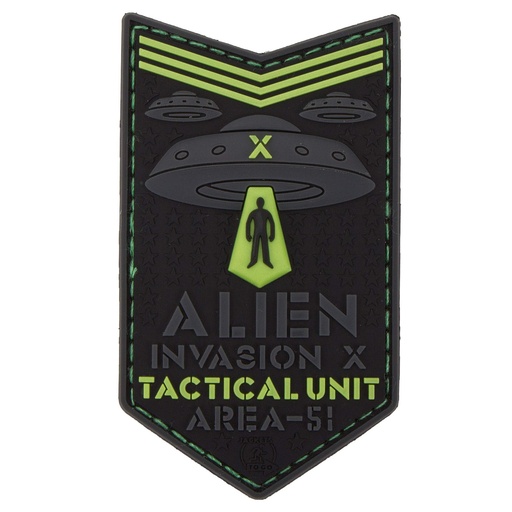 [262811] ALIEN INVASION TACTICAL UNIT RUBBER PATCH