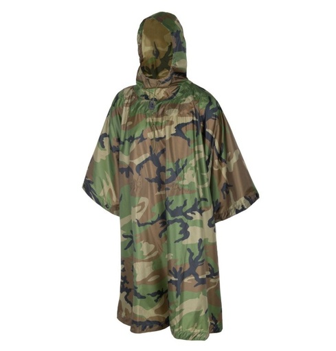 [264198] HELIKON-TEX PONCHO U.S. MODEL WOODLAND