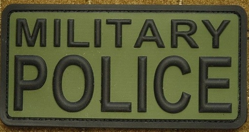 [268059] MILITARY POLICE RUBBER PATCH GREEN