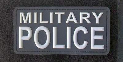 [268127] MILITARY POLICE RUBBER PATCH BLACK