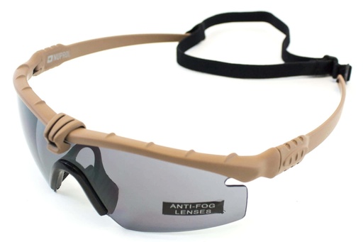 [268455] BATTLE PRO THERMAL TAN / SMOKE GOGGLES - NUPROL