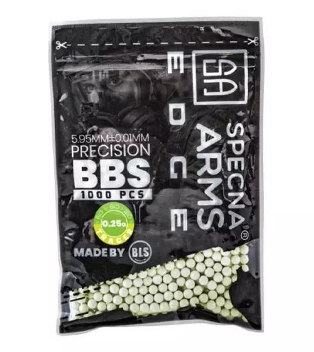 [271615] 1000 X 0.25G GREEN TRACER BBS BIO EDGE SPECNA ARMS