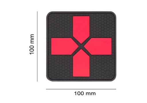 BIG RED CROSS MEDIC RUBBER PATCH