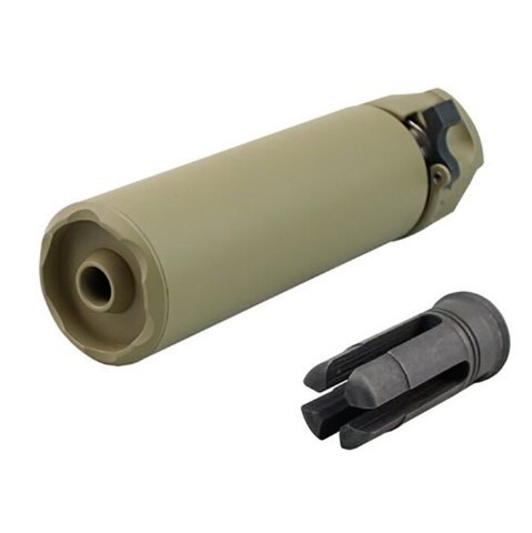 [273190] 5KU SF 556 MINI SOCOM SILENCER WITH HIDER FOR 14MM- ELECTRIC