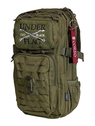 [275606] MOCHILA CORSO ROGUE MOLLE C/MOSQUETON 14L VERDE