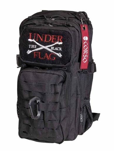 [275613] MOCHILA CORSO ROGUE MOLLE C/MOSQUETON 14L NEGRA