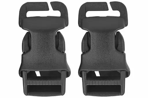 Set Of 2 Clip Buckle Quick Attach Qasm Black Wosport